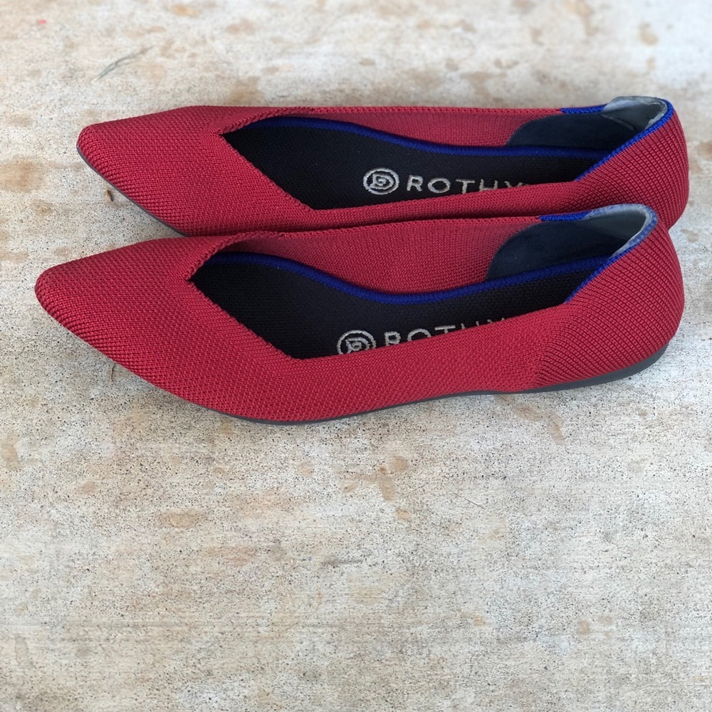 Rothys red flats